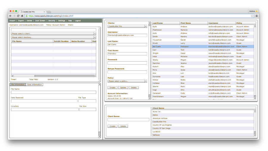 Admin Settings